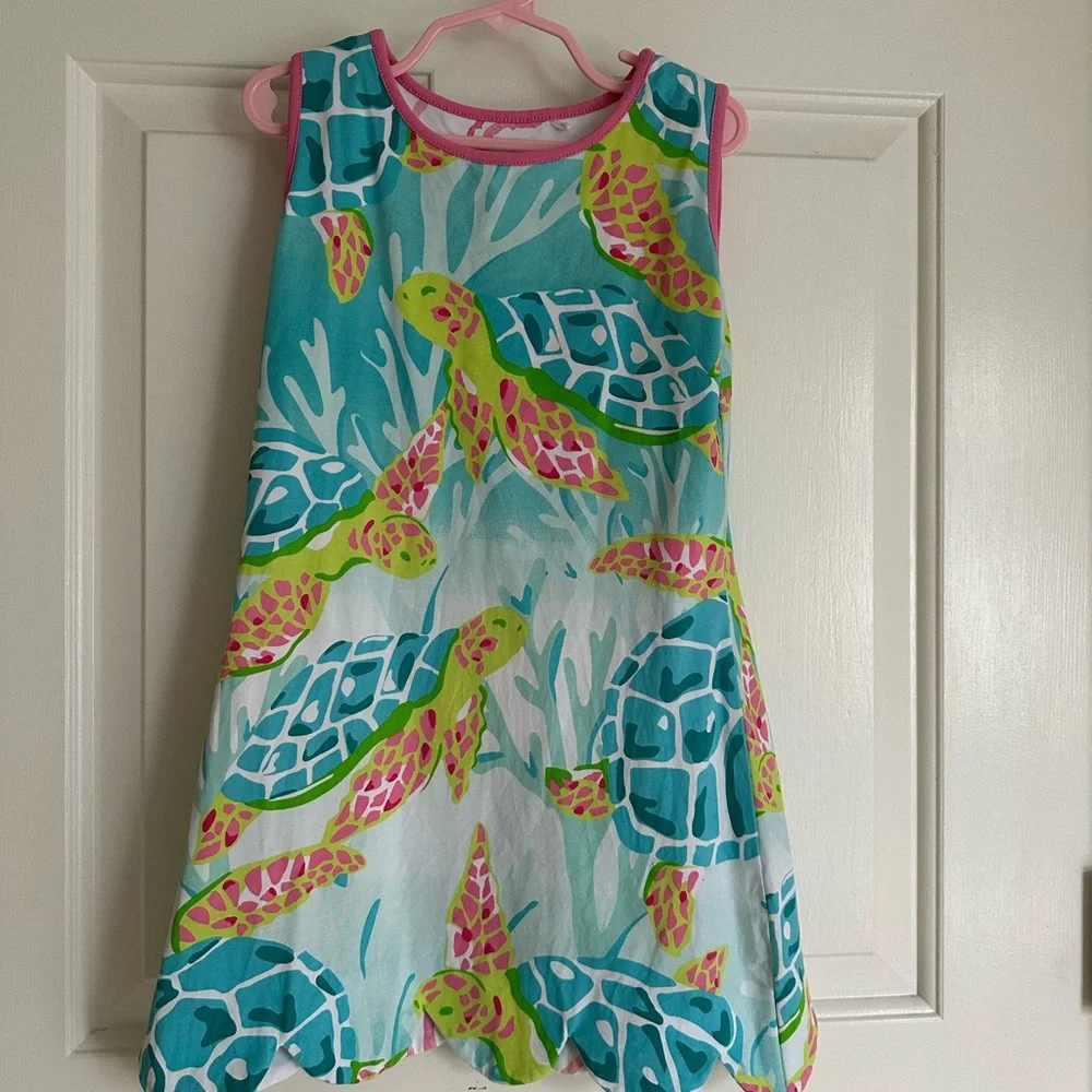 Three Friends reversible dress, est size 7